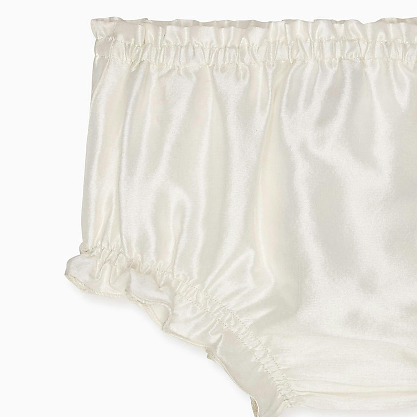 Ivory Manon Silk Ceremony Baby Girl Bloomers