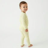 Lemon Stripe Long Sleeve & Pants Kids Pajamas