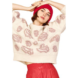 Cusco Waterlily Pullover in Ivory/Fawn