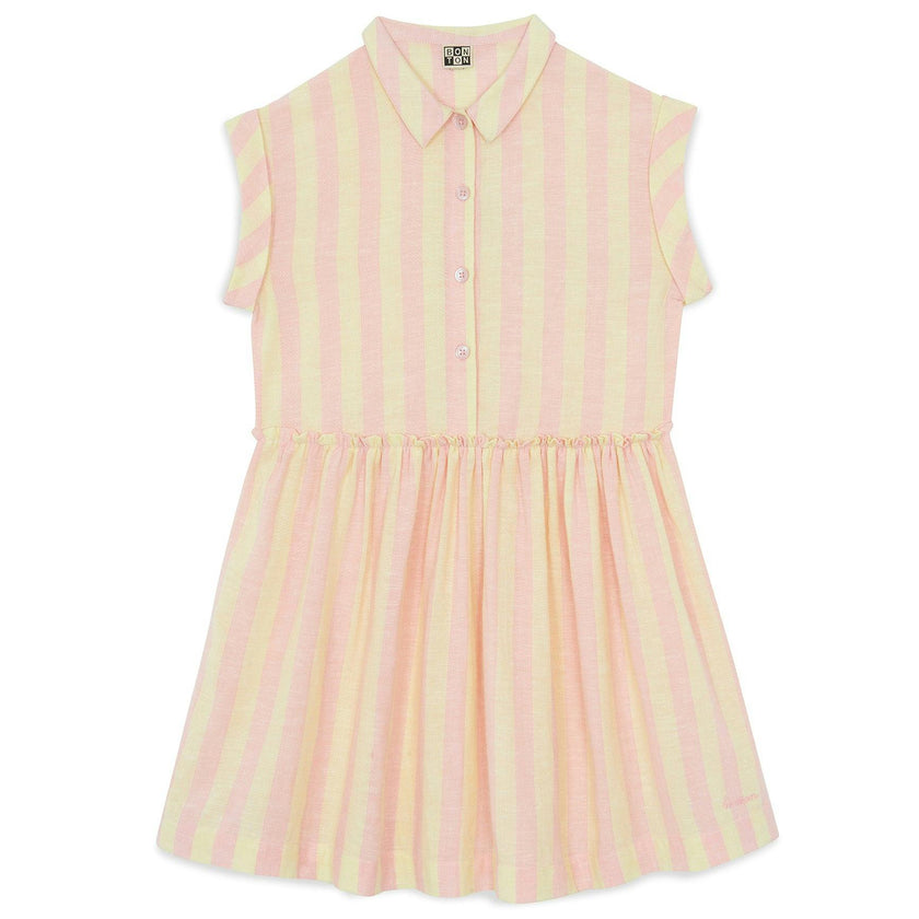 BONTON Citrus Stripe Clem Swing Dresses