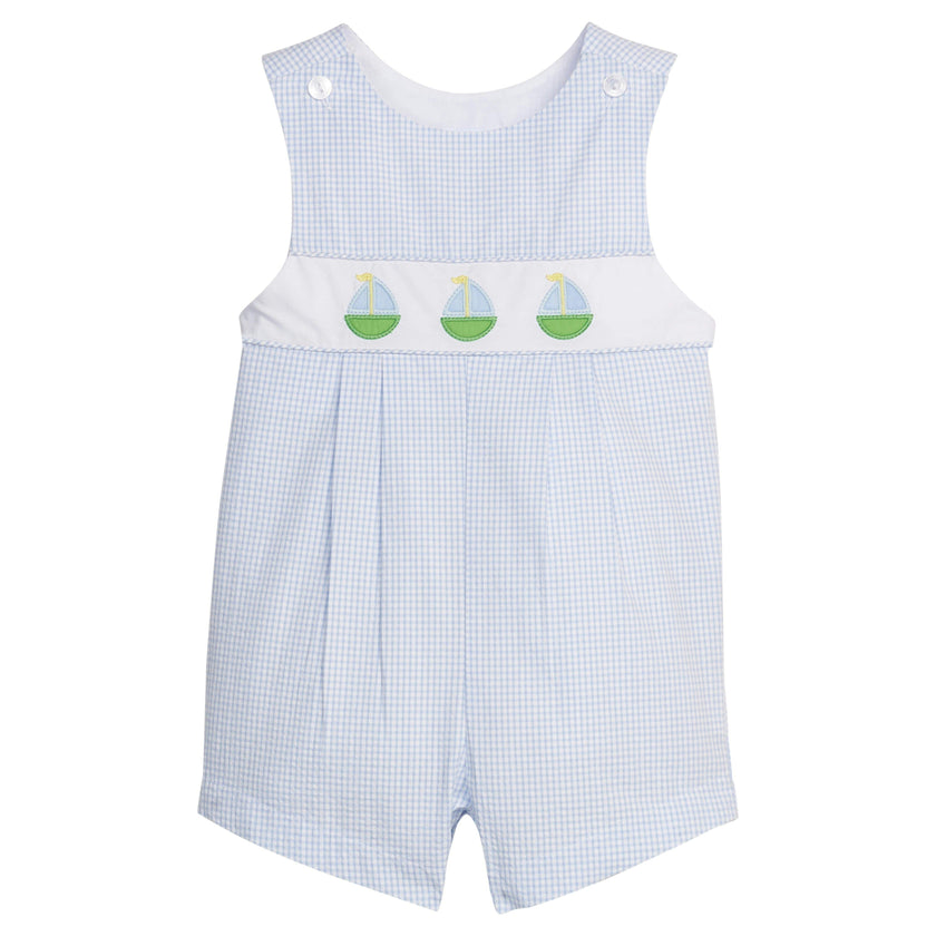 Vintage Romper - Sailboats