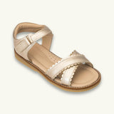 Bloom Sandal | Gold Leather