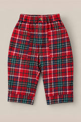 Baby Boys Oliver Pants in Christmas Cheer Plaid