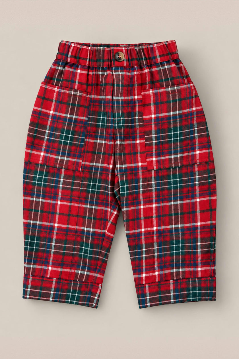 Baby Boys Oliver Pants in Christmas Cheer Plaid