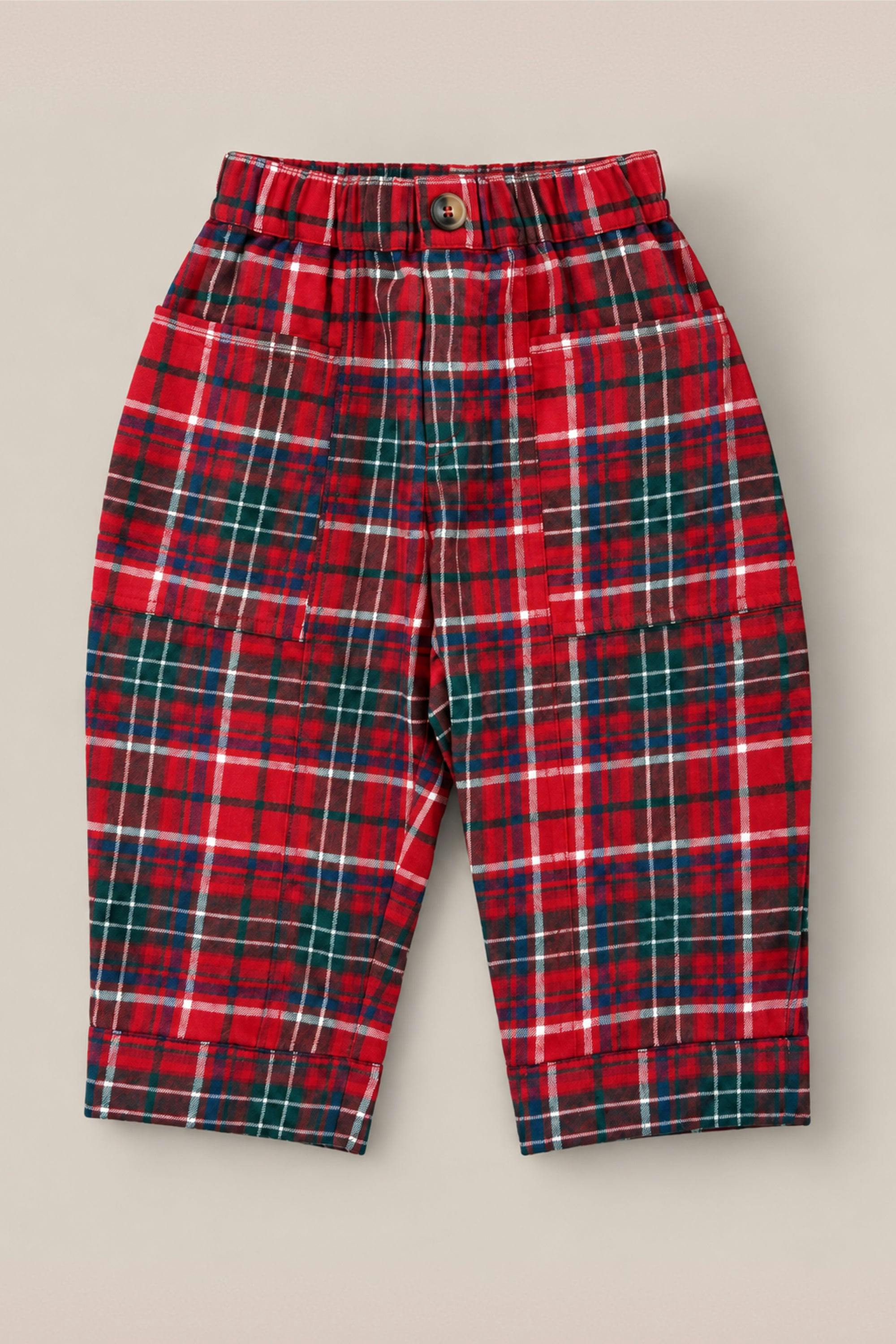 Baby Boys Oliver Pants in Christmas Cheer Plaid