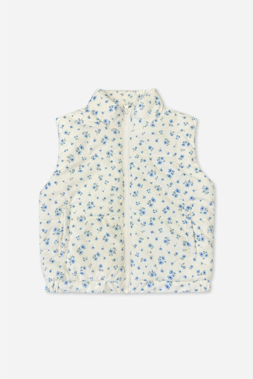 Relaxed Cuorduroy Puffer Vest