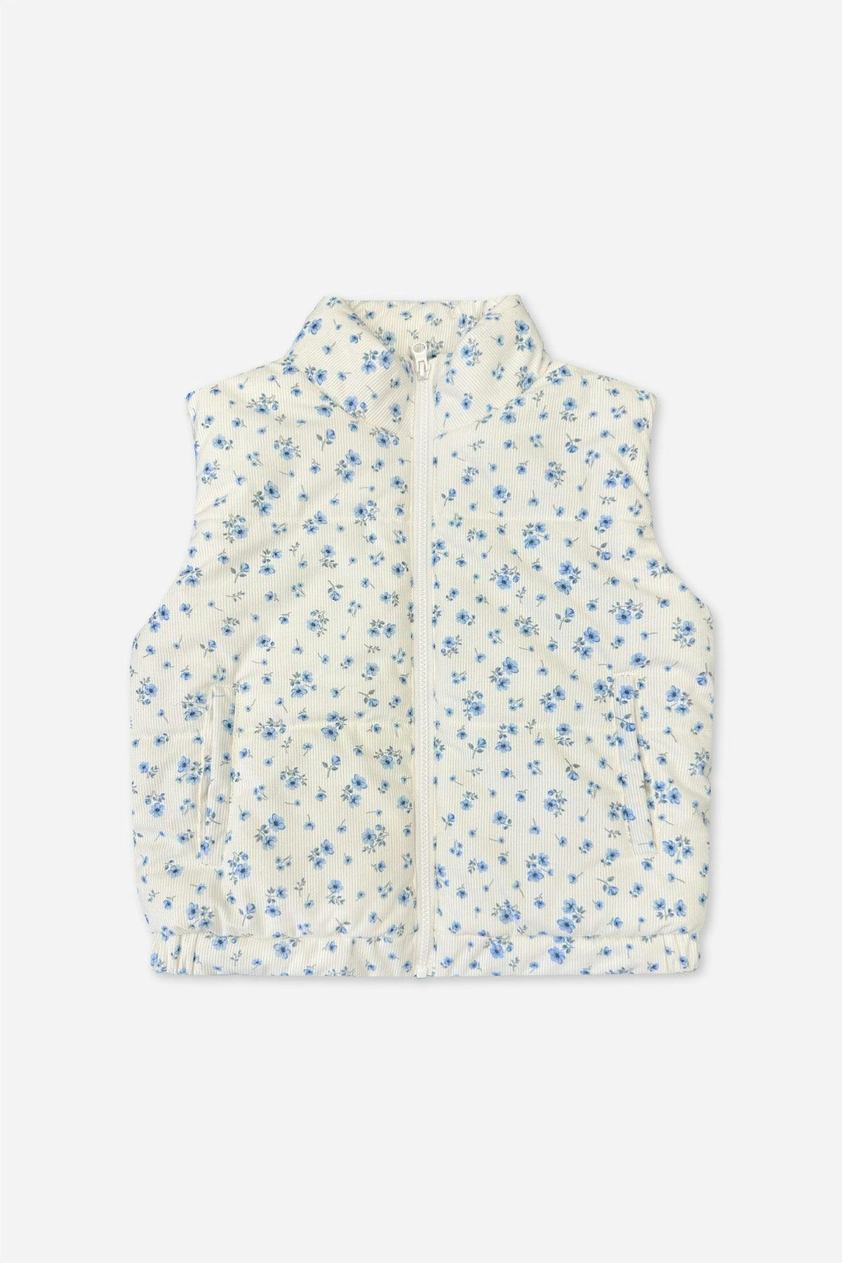 Relaxed Cuorduroy Puffer Vest