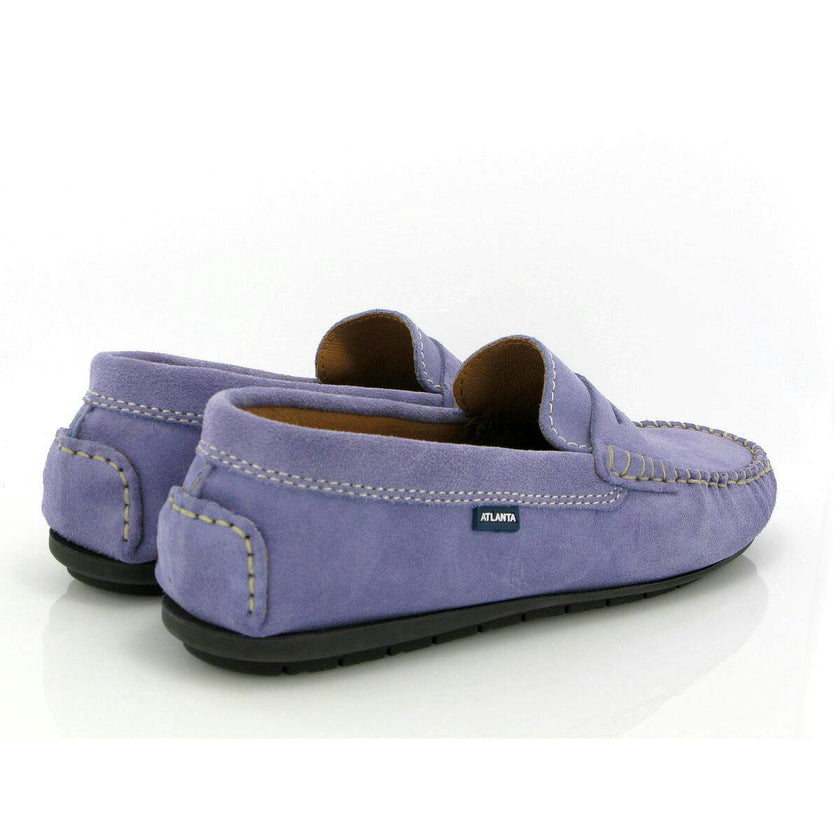 Penny Moccasins In Suede Leather, Violet