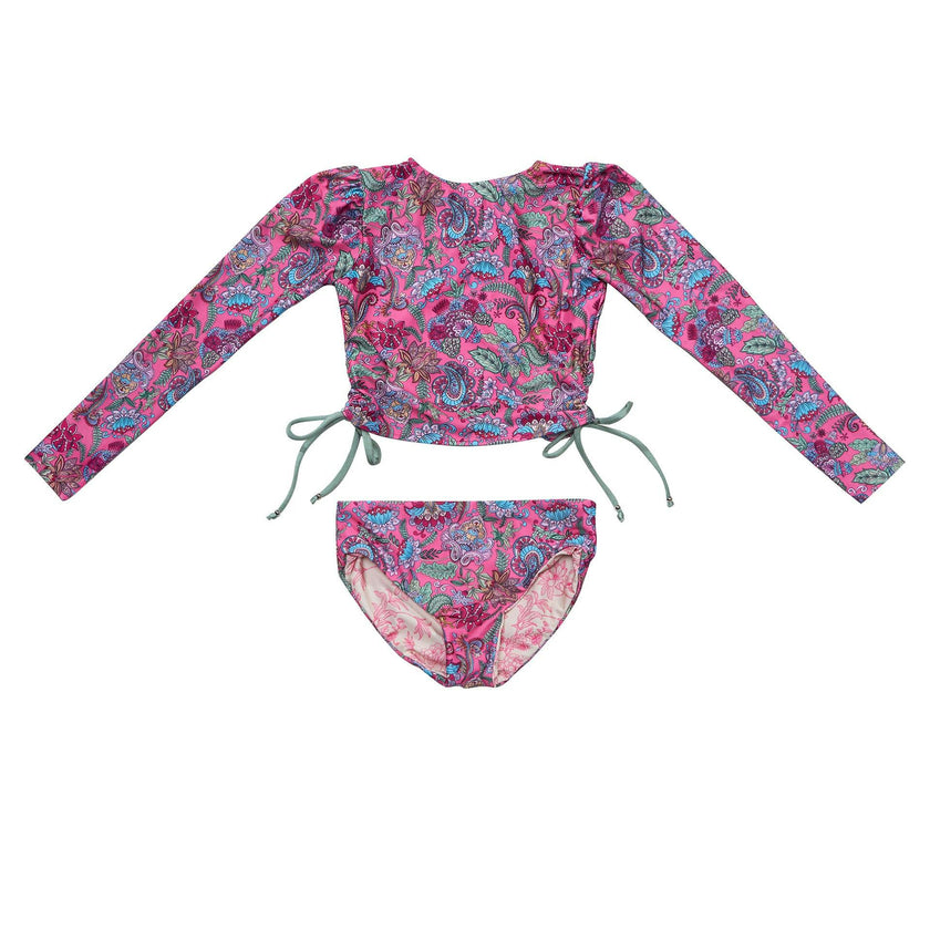 Girls Bikini Set (Side Tie Top & Reversible Bottoms) – Liberty