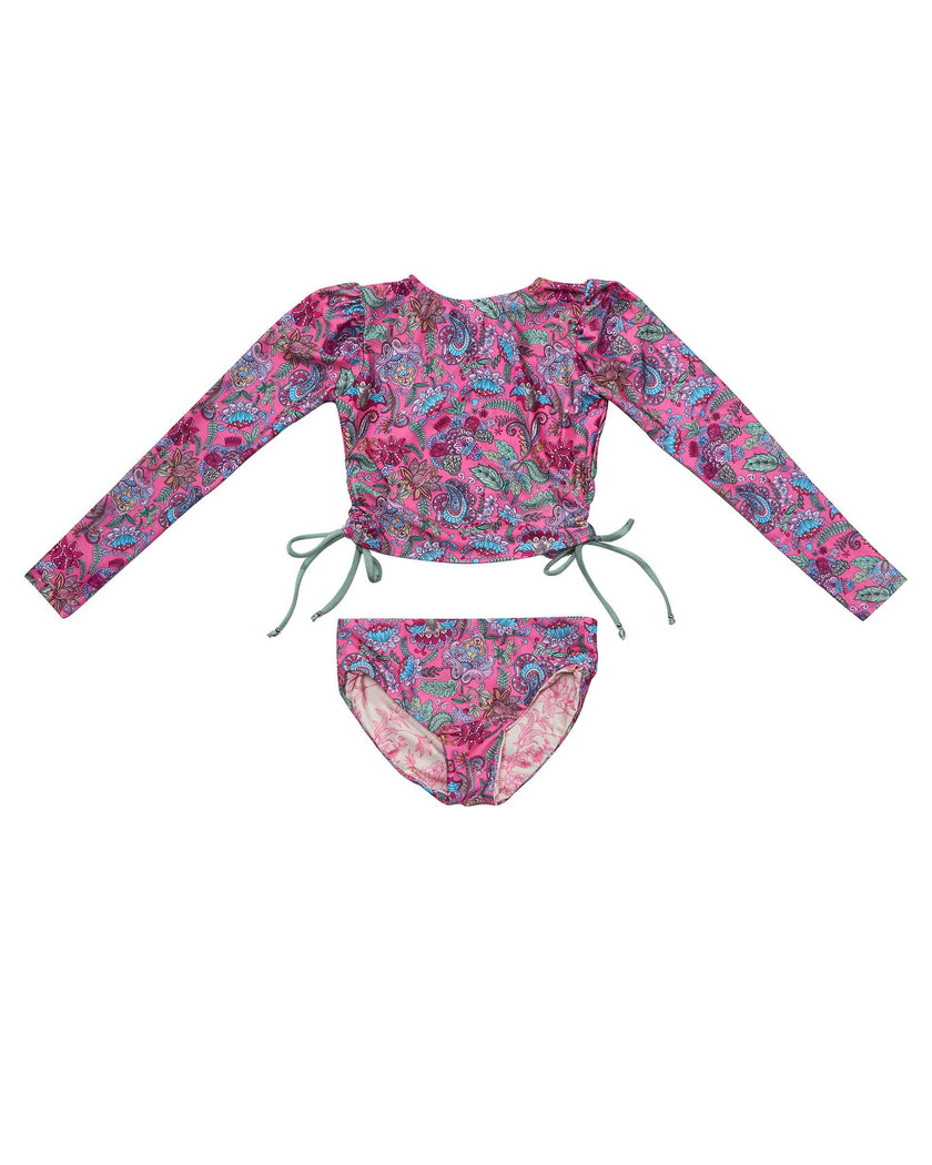 Girls Bikini Set (Side Tie Top & Reversible Bottoms) – Liberty