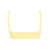 women's soleil gingham bandeau bikini top