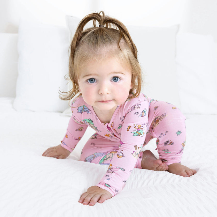 Mermaid Lagoon Bamboo Convertible Footie