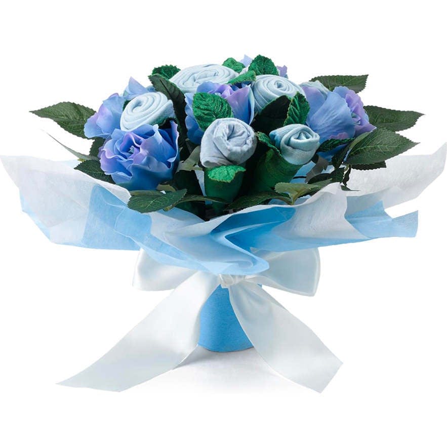 Hand Tied Baby Clothes Bouquet
