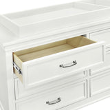 Darlington 6-Drawer Wide Assembled Dresser (56") in Warm White