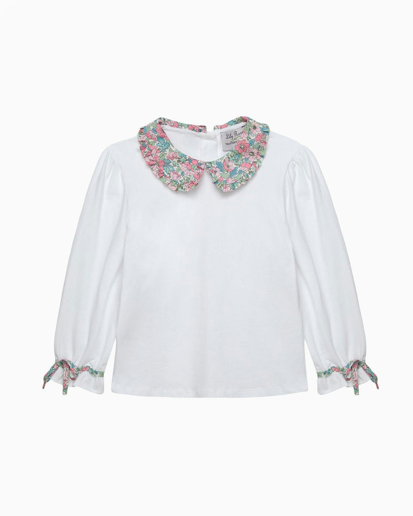 Dahlia Pie Crust Collar Top