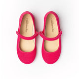 Classic Textured Canvas Mary Janes
