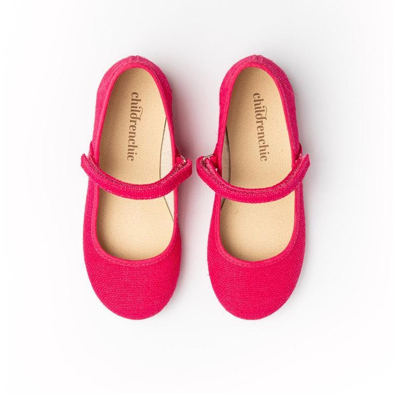 Classic Textured Canvas Mary Janes