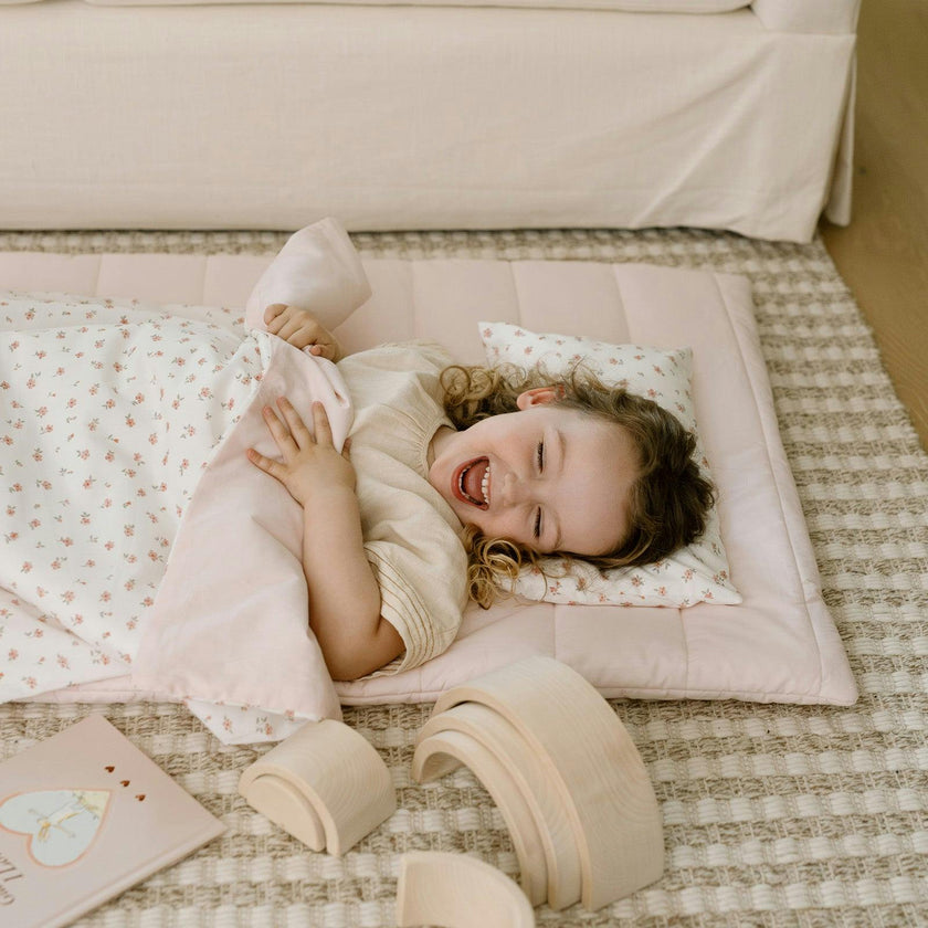 Organic Portable Bedding Set- Petal
