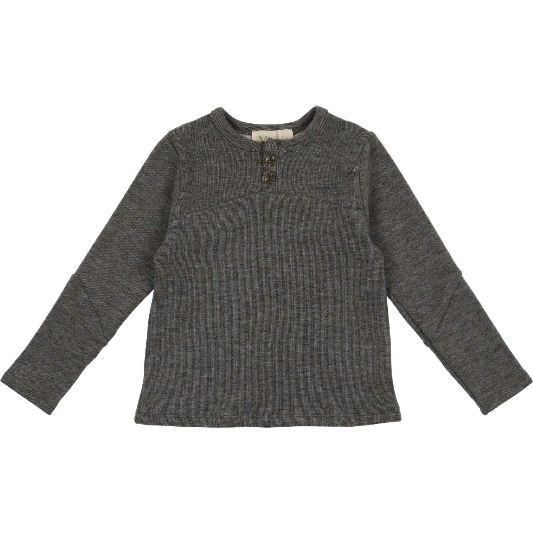 Asymmetrical Long Sleeve Henley Shirt