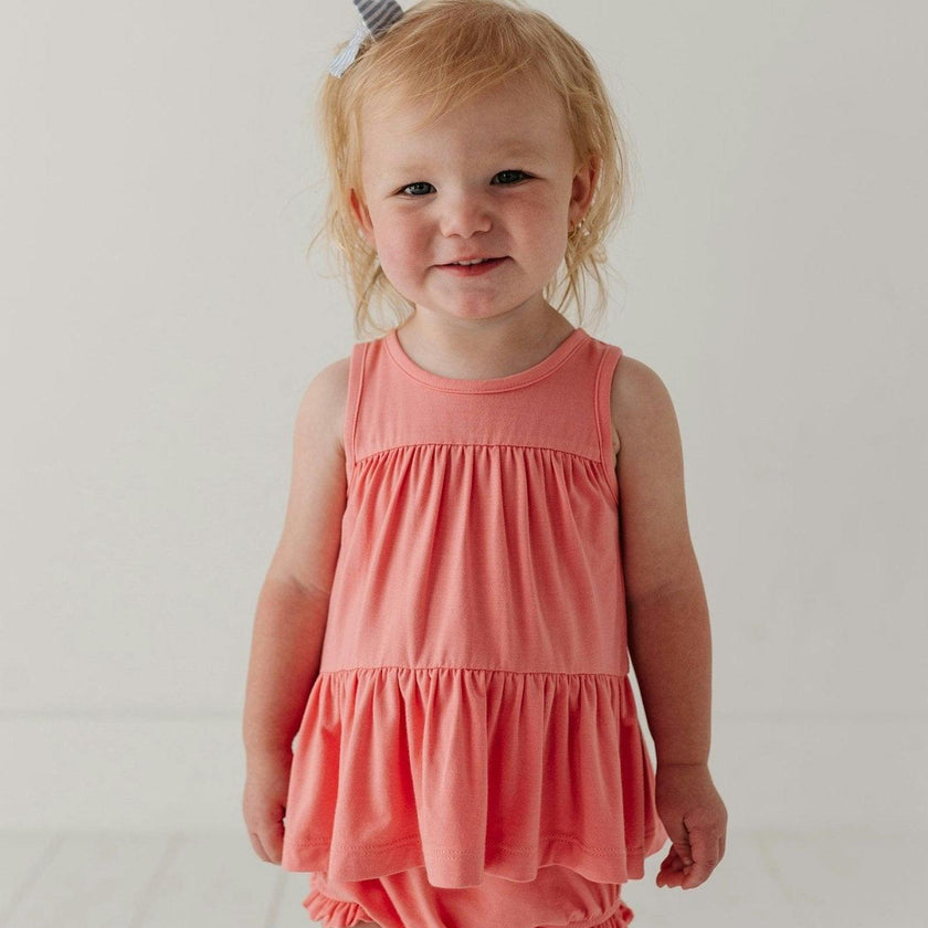 Baby Girl Double Peplum & Bloomer Set