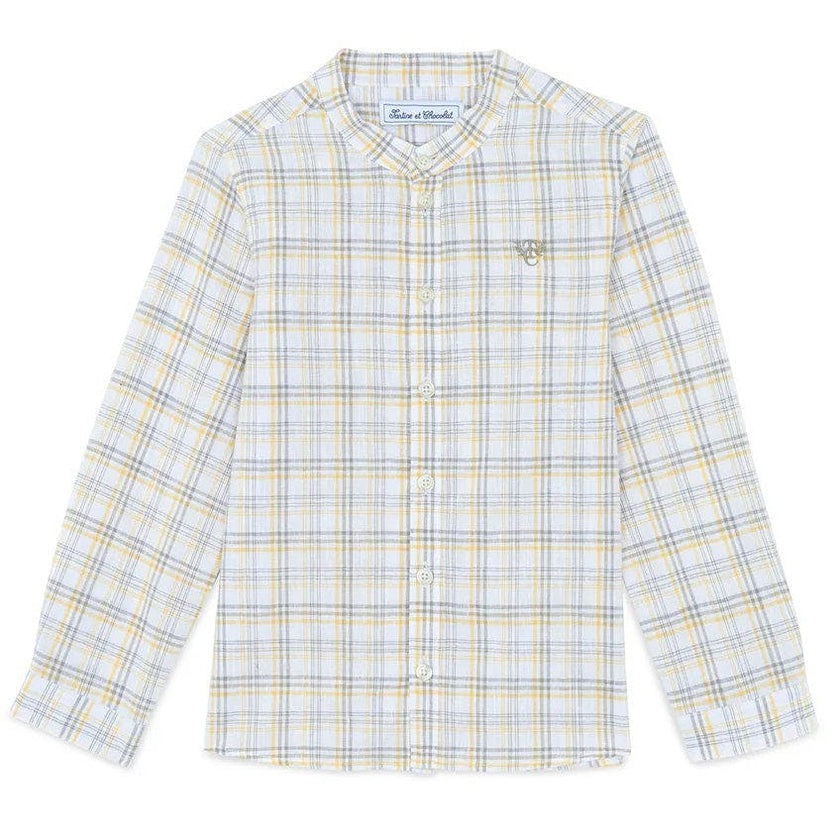 TARTINE ET CHOCOLAT Green Fern Checked Shirt