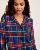 Women's Brushed Twill Pajama Set in Windsor Tartan