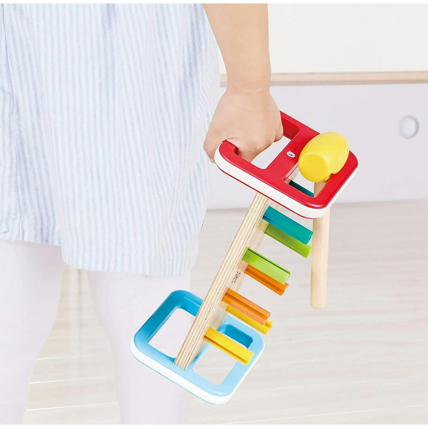 Hape: Rainbow Pounder&nbsp;- Wooden Hammering Bench Toy