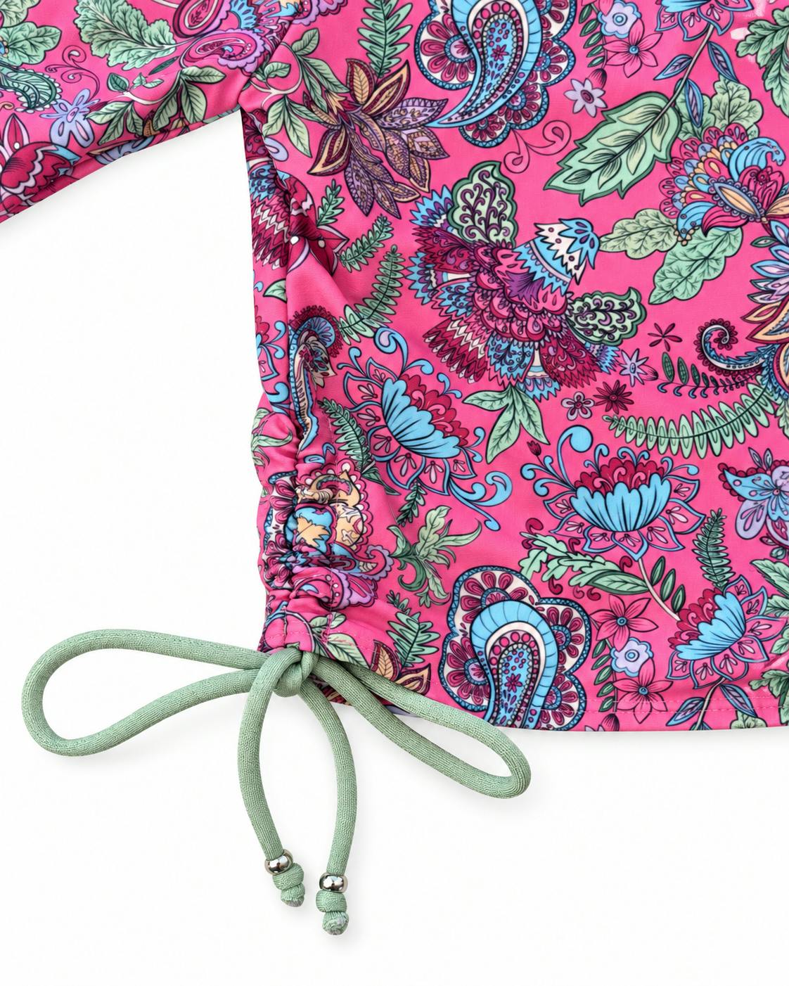 Long Sleeve Bikini Set with Reversible Bottom – Liberty