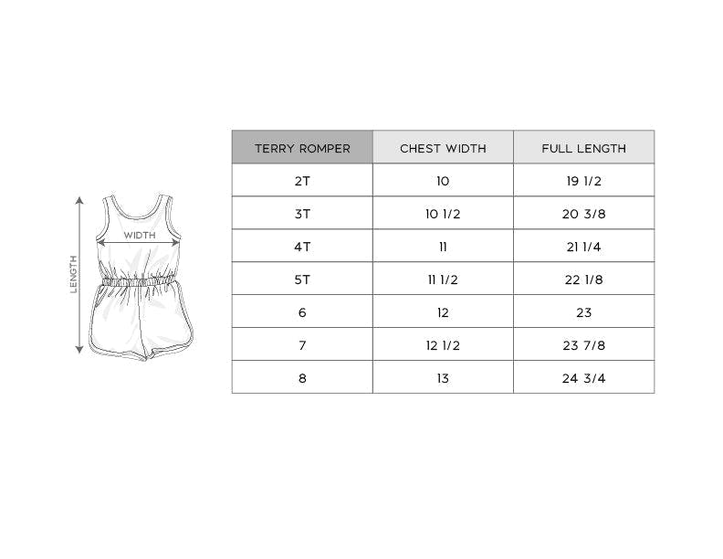 Girls Terry Romper in Peachy Blush