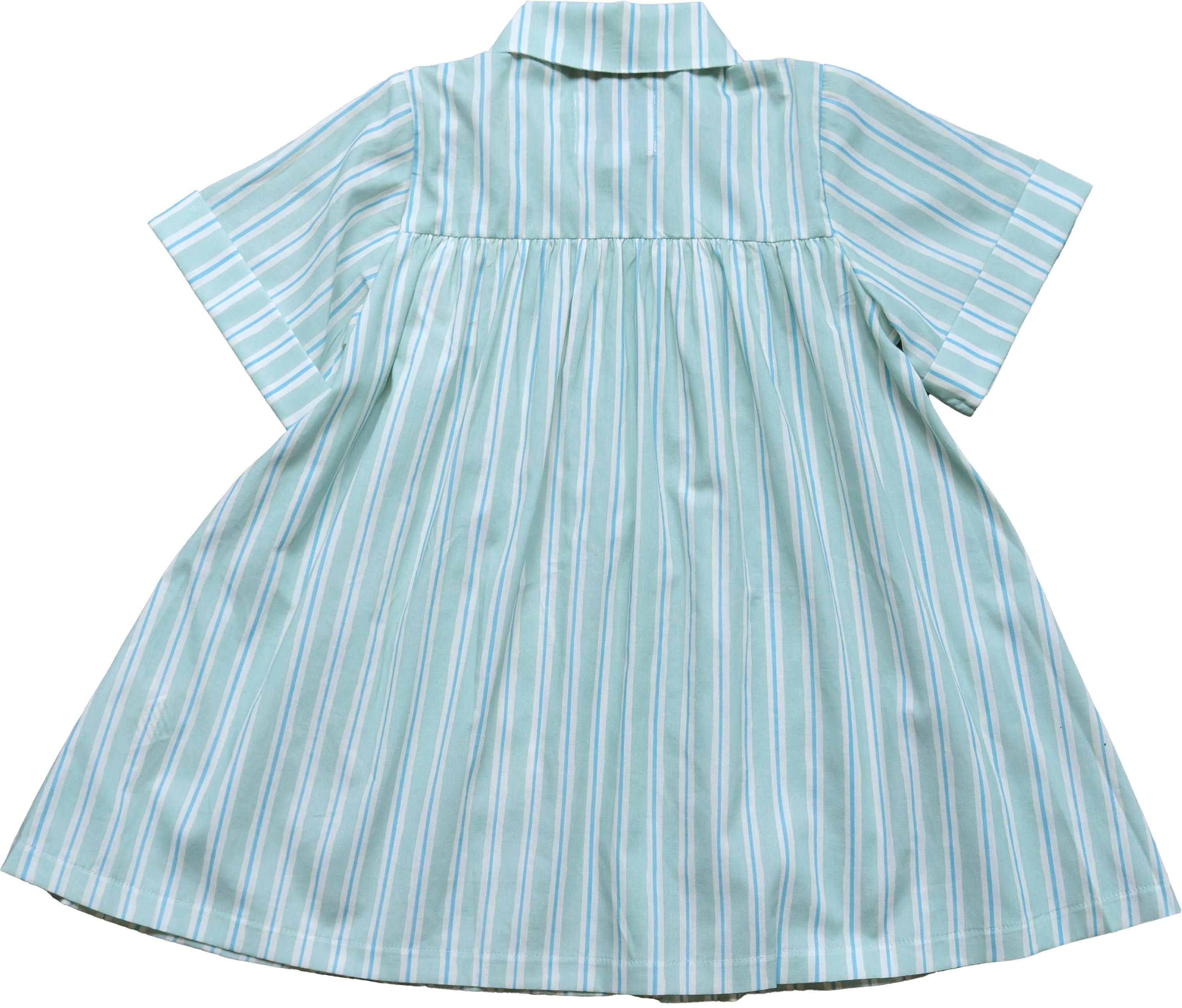 Girls Coverup in Stripe in Blue Jay