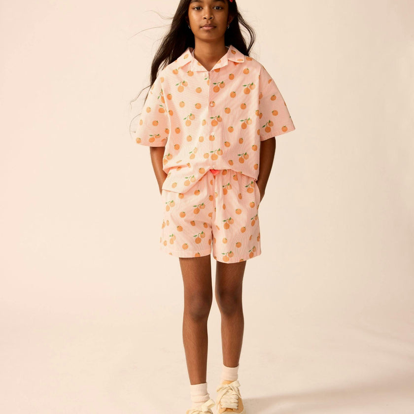 Bowling Shirt in Clementine