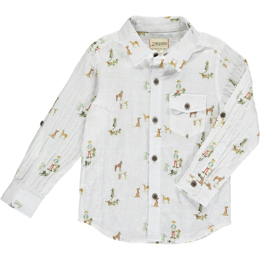 HENRY All Over Print Graphic Shirt
