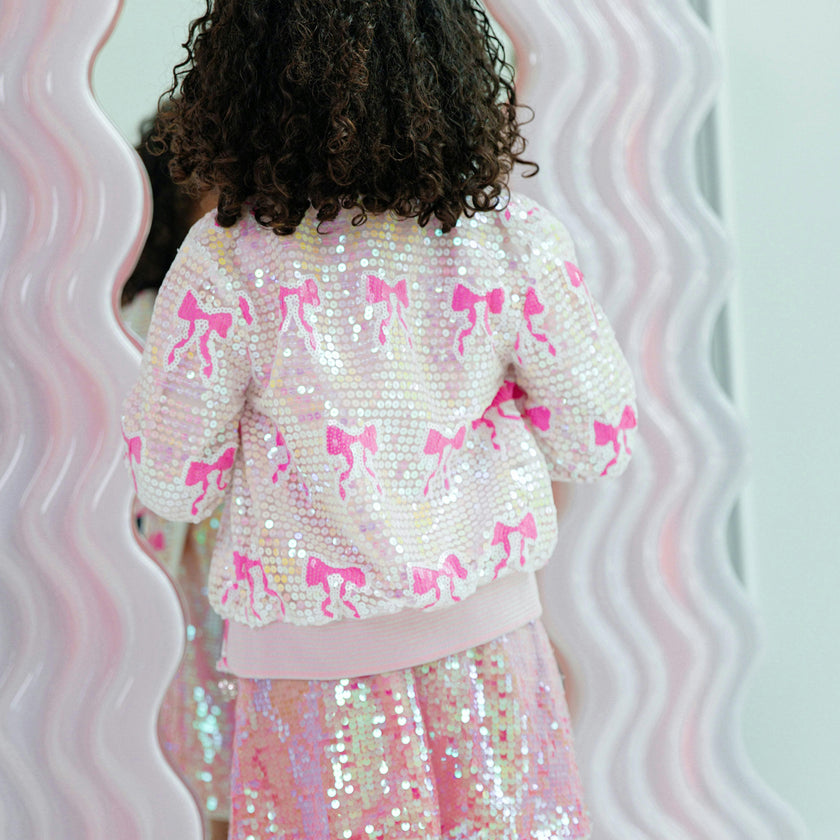 Sequin Bow Bomber