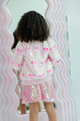 Sequin Bow Bomber