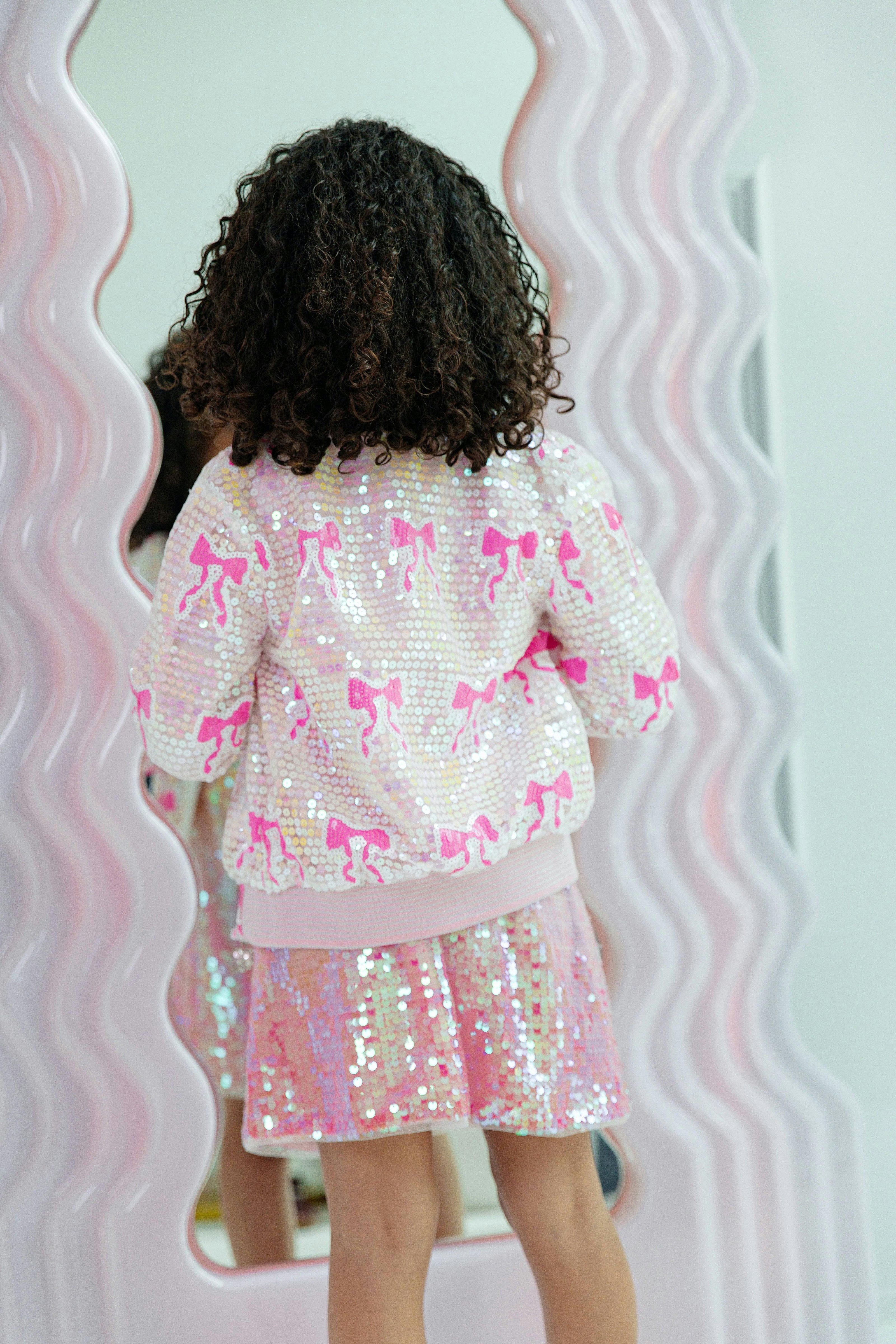 Sequin Bow Bomber
