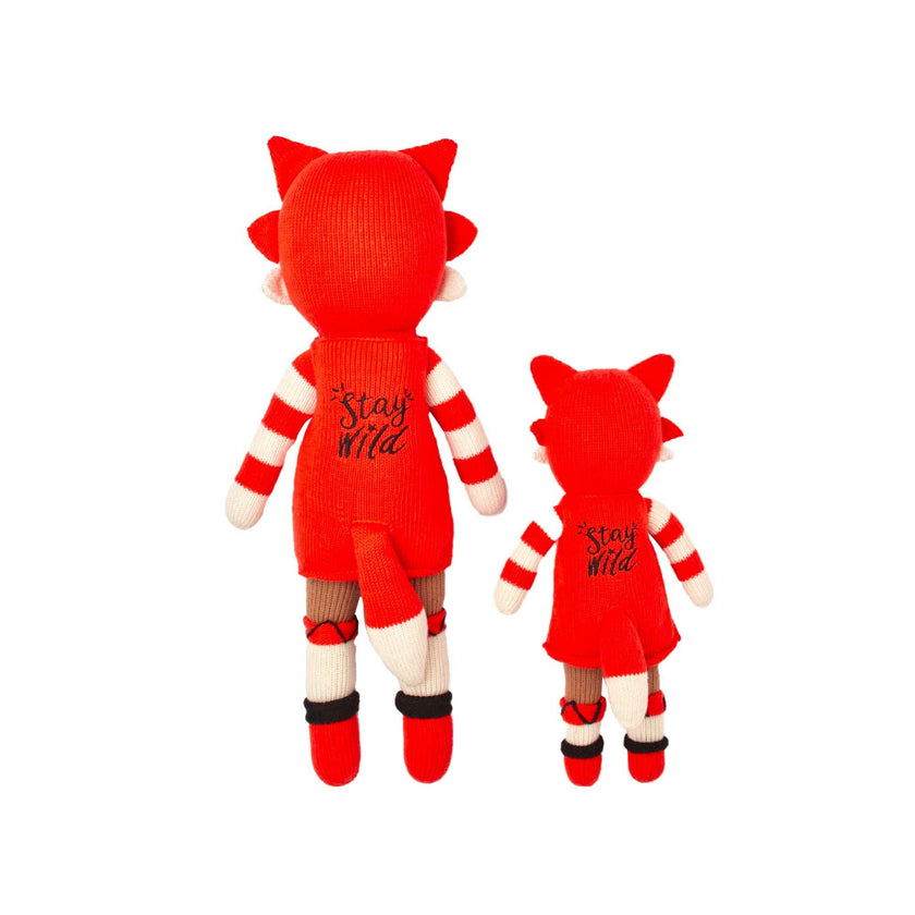 Fox Stuffed Animal | Handmade Knit Doll For Babies