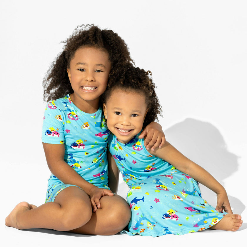 Baby Shark Bamboo Kids Pajama Short Set