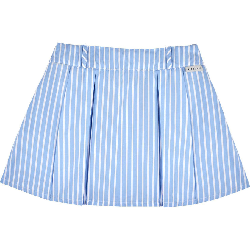 Mipounet SS26 Sia Popelin, Skirt Ecru Blue