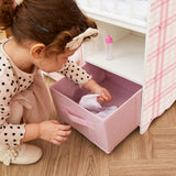 Olivia's Little World Aurora Princess Baby Doll Crib with Storage & Bedding