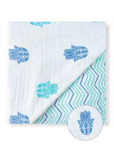 Organic Muslin Four-Layer Reversible Snug Blanket