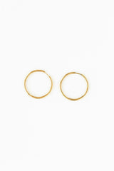 Endless Hoop Thin Gold