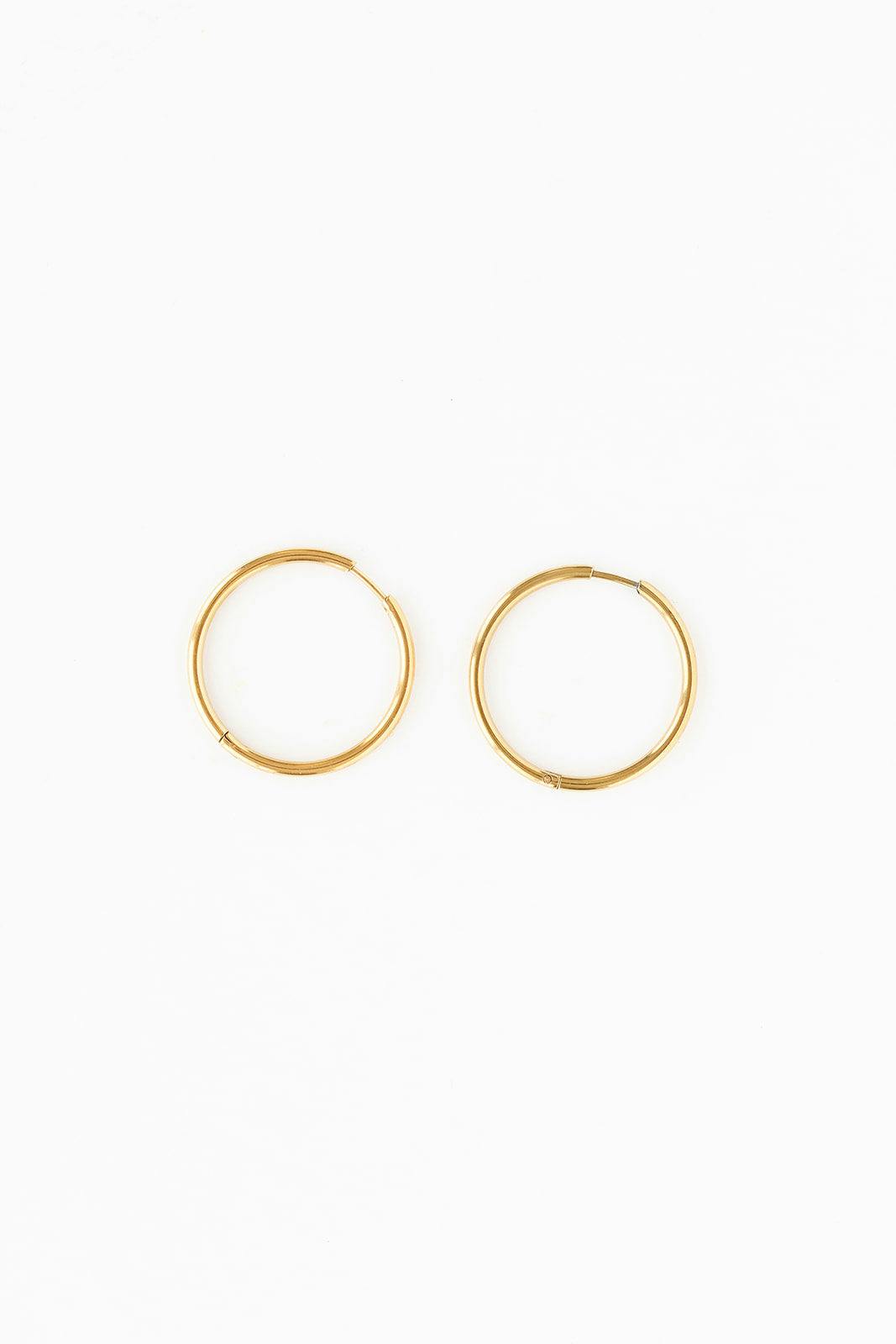 Endless Hoop Thin Gold