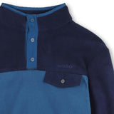 Navy Two-Tone Fleece Sweatshirt