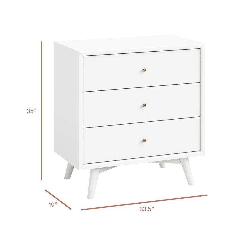 Babyletto Palma 3-Drawer Compact Assembled Dresser (34")