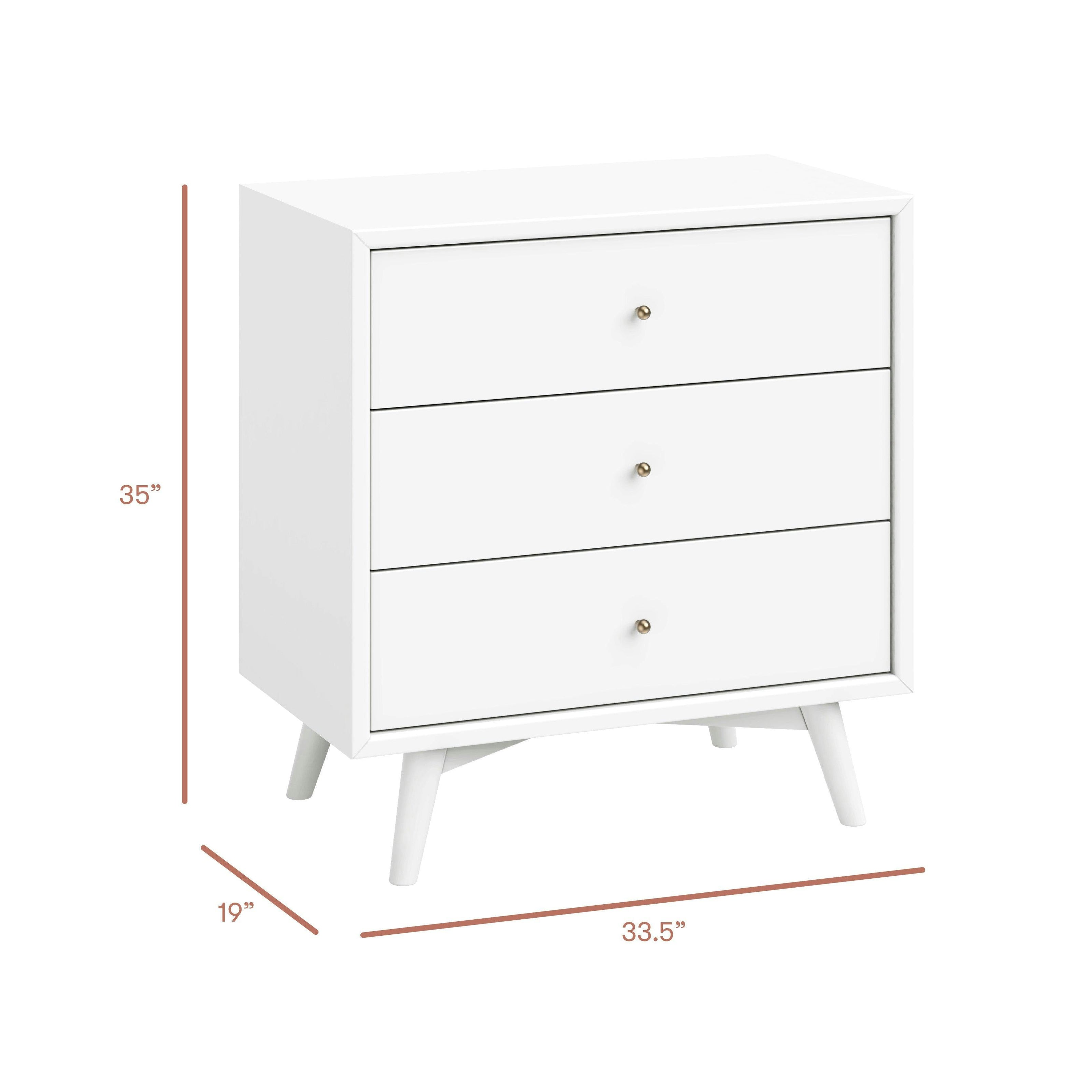Babyletto Palma 3-Drawer Compact Assembled Dresser (34