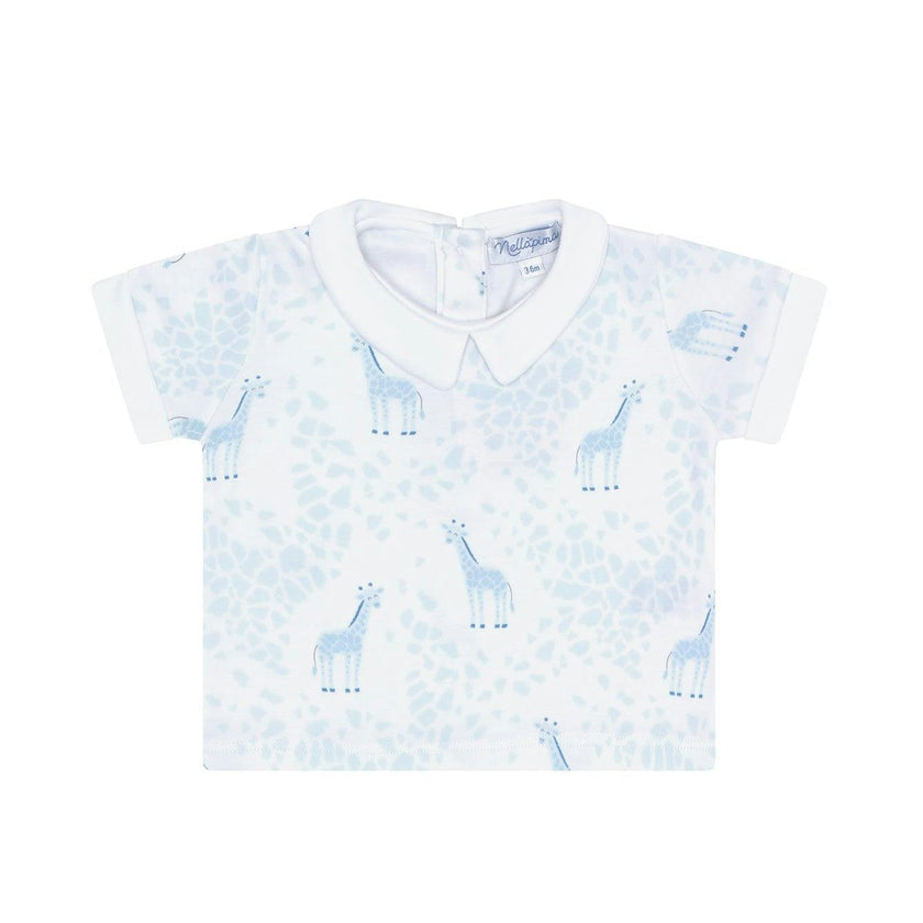 Blue Print Diaper Cover Set