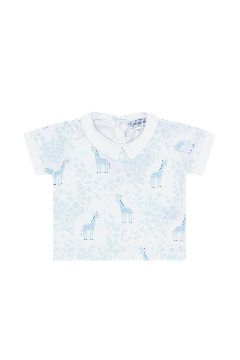 Blue Print Diaper Cover Set