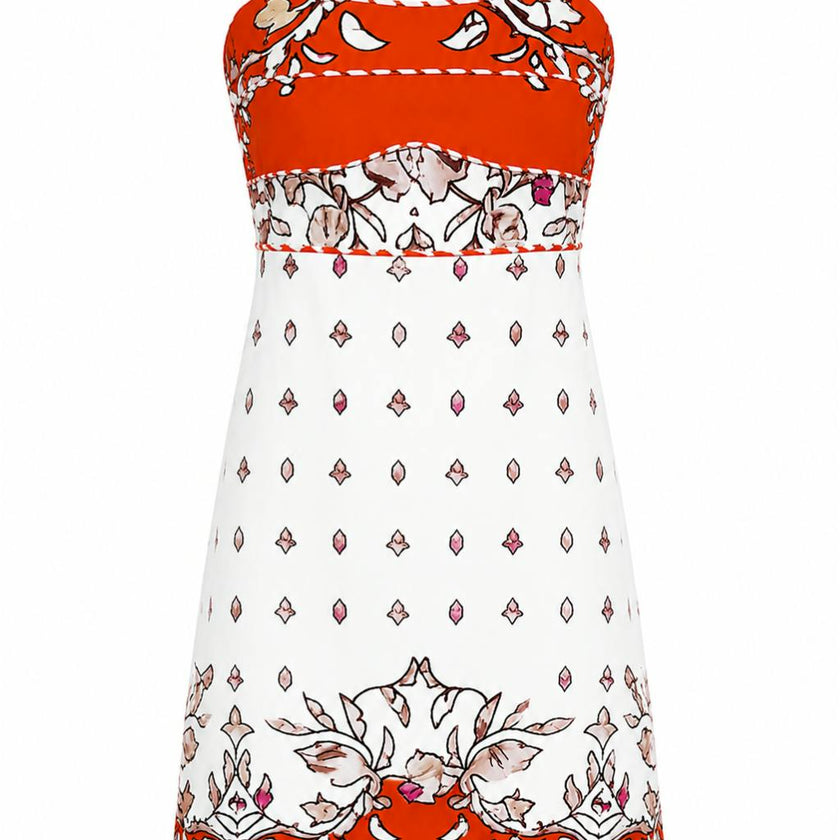 Lauryn Summer Stitch Floral Mini Dress