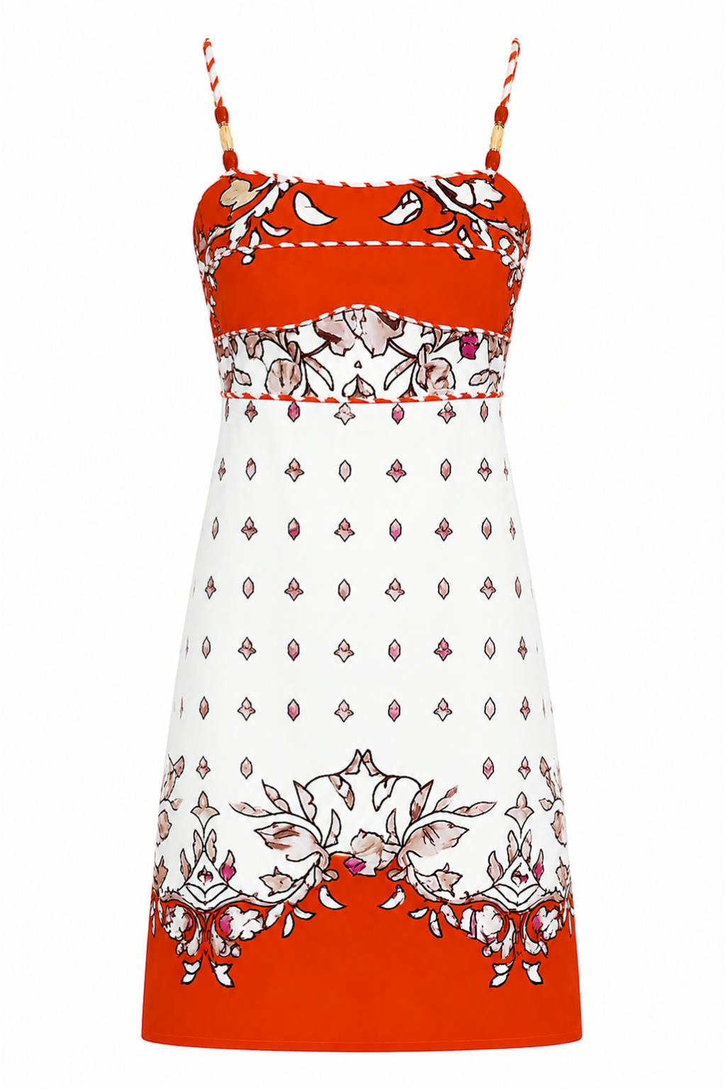 Lauryn Summer Stitch Floral Mini Dress