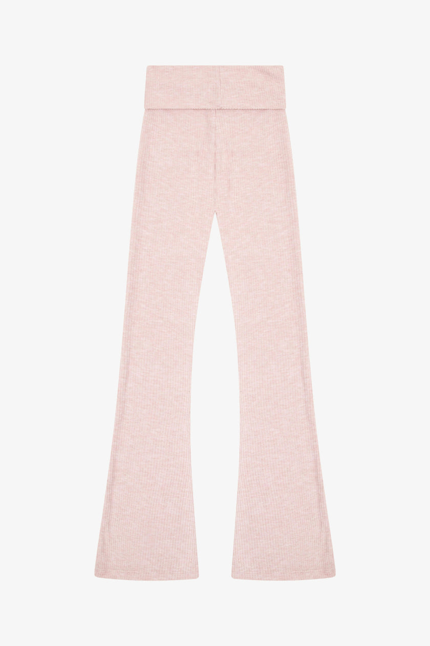Tenly Hacci Rib Waisted Flared Pants